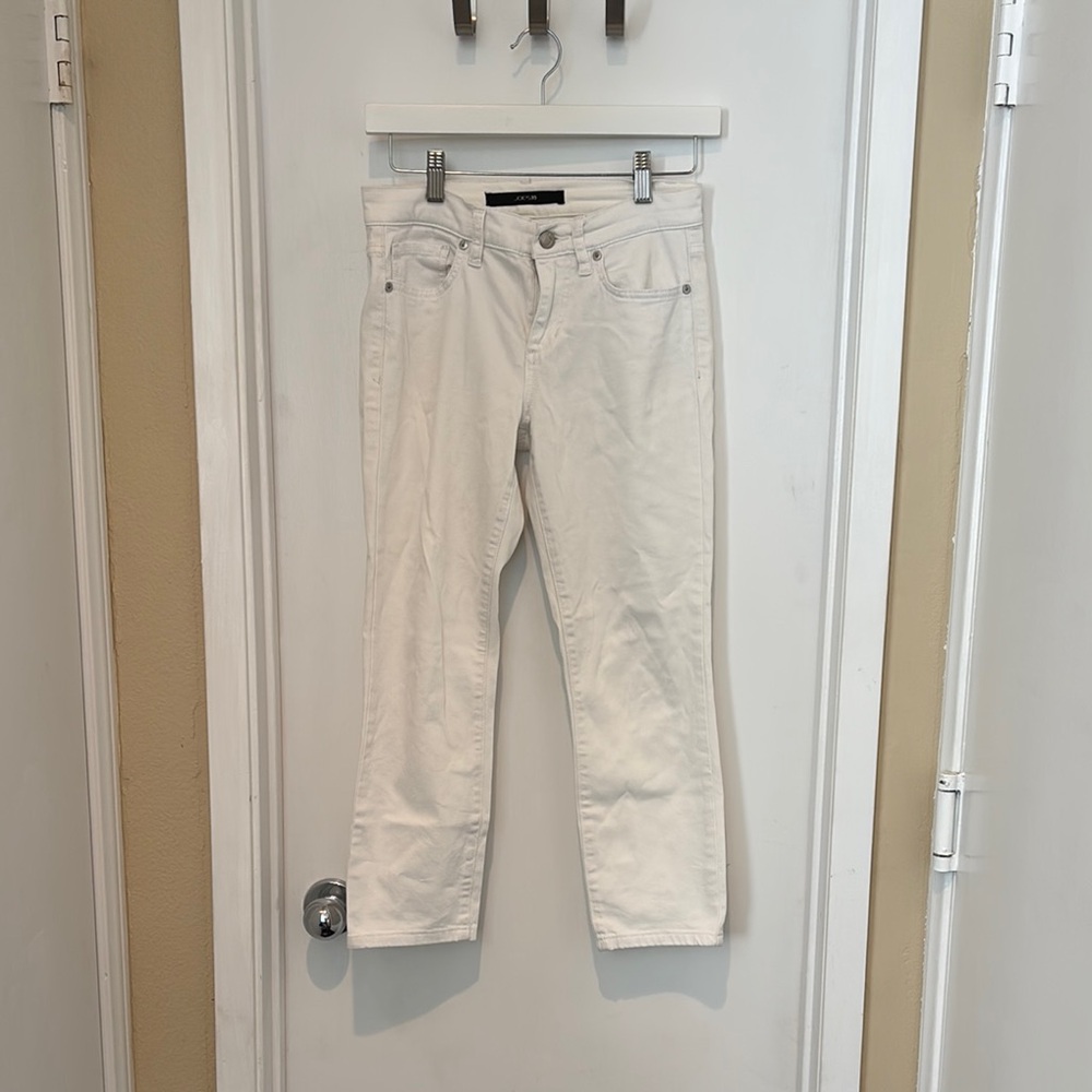 Joe's Jeans Cream Slim Crop Jeans